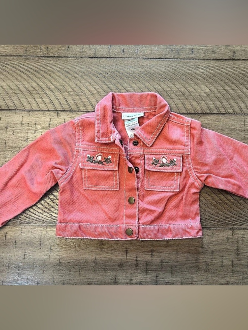 12M Daisy Fuentes Girls Pink Jean Jacket